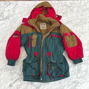 Wilderness by Jonathan Stone Snow Jacket Colorblock Kids 10/12 Size Medium